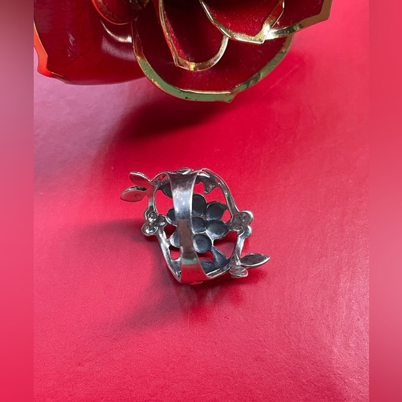 925 Silver Rings,Elegant Silver Leaf Ring Size 7” - Picture 10 of 12